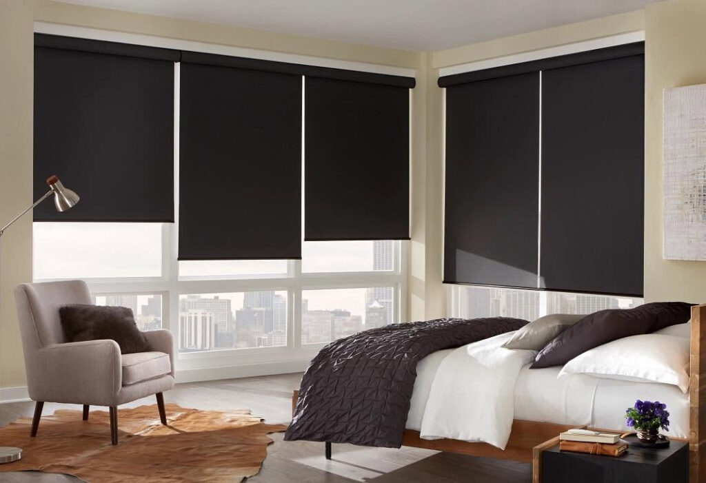 Shades in Bedroom